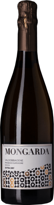 17,95 € Envoi gratuit | Vin Mousseux Blanc Mongarda Extra Dry — Extra-Sec D.O.C.G. Prosecco di Conegliano-Valdobbiadene Vénétie Italie Glera Bouteille 75 cl