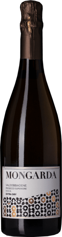 16,95 € Free Shipping | White sparkling Mongarda Extradry Extra Dry D.O.C.G. Prosecco di Conegliano-Valdobbiadene Veneto Italy Glera Bottle 75 cl