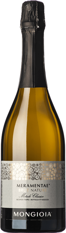 29,95 € 免费送货 | 白起泡酒 Mongioia Método Classico Meramentae Brut Nature D.O.C. Piedmont 皮埃蒙特 意大利 Muscat White 瓶子 75 cl