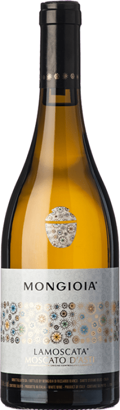 26,95 € Envio grátis | Vinho doce Mongioia La Moscata D.O.C.G. Moscato d'Asti Piemonte Itália Mascate Branco Garrafa 75 cl