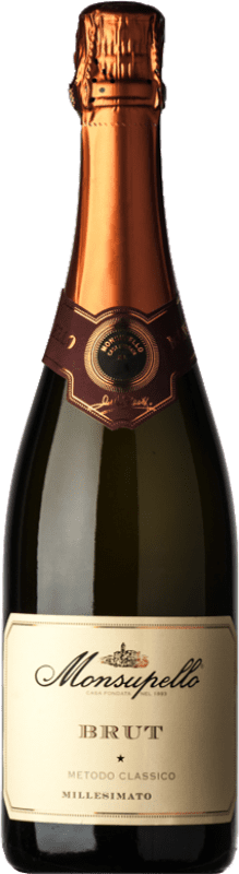 29,95 € Spedizione Gratuita | Spumante Bianco Monsupello Brut Classico, Millesimato I.G.T. Lombardia lombardia Italia Pinot Nero 75 cl