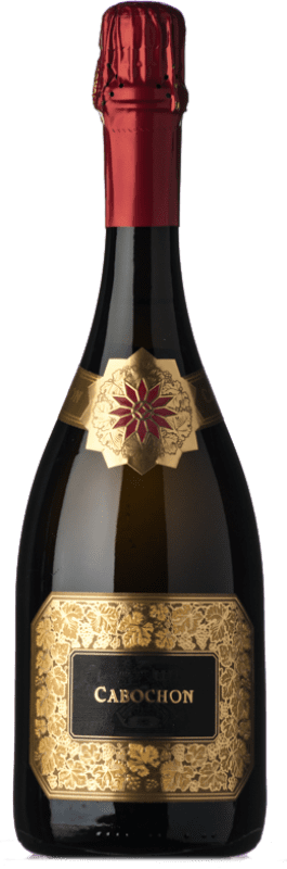 83,95 € 送料無料 | 白スパークリングワイン Monte Rossa Cabochon Fuoriserie Nº 021 Brut D.O.C.G. Franciacorta ロンバルディア イタリア Pinot Black, Chardonnay ボトル 75 cl
