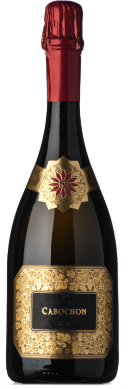 66,95 € Kostenloser Versand | Weißer Sekt Monte Rossa Cabochon Fuoriserie Nº 021 Brut D.O.C.G. Franciacorta Lombardei Italien Spätburgunder, Chardonnay Flasche 75 cl