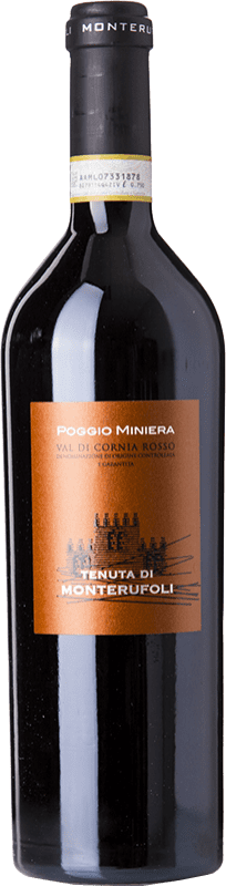 33,95 € Kostenloser Versand | Rotwein Monterufoli Val di Cornia Poggio Miniera I.G.T. Toscana Toskana Italien Sangiovese Flasche 75 cl