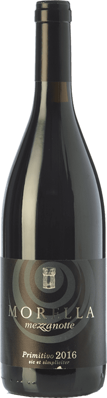 13,95 € Kostenloser Versand | Rotwein Morella Mezzanotte I.G.T. Salento Apulien Italien Primitivo Flasche 75 cl