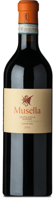29,95 € Envoi gratuit | Vin Rouge Musella Supérieur D.O.C. Valpolicella Ripasso Vénétie Italie Corvina, Rondinella, Barbera, Corvinone Eco — Biologique Bouteille 75 cl