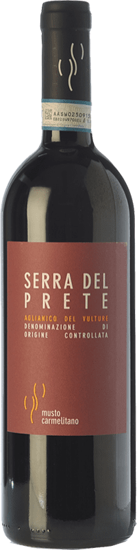 18,95 € Envío gratis | Vino tinto Musto Carmelitano Serra del Prete D.O.C. Aglianico del Vulture Basilicata Italia Aglianico Botella 75 cl