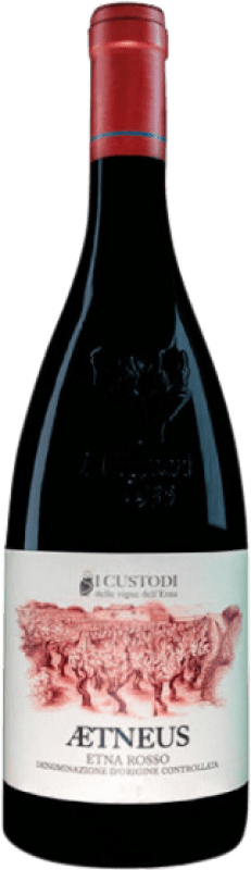 29,95 € Spedizione Gratuita | Vino rosso I Custodi delle Vigne dell'Etna Aetneus D.O.C. Etna Sicilia Italia Nerello Mascalese, Nerello Cappuccio Bottiglia 75 cl