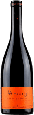19,95 € Envío gratis | Vino tinto Gros-Tollot La Cinso I.G.P. Vin de Pays des Côtes du Brian Languedoc-Roussillon Francia Cinsault Botella 75 cl