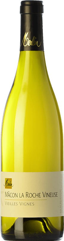 36,95 € 送料無料 | 白ワイン Olivier Merlin Roche Vineuse VV Vieilles Vignes — 古木 Crianza — クリアンサ A.O.C. Mâcon ブルゴーニュ フランス Chardonnay — シャルドネ 75 cl