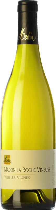 22,95 € Envío gratis | Vino blanco Olivier Merlin Roche Vineuse Vieilles Vignes Blanc Crianza A.O.C. Mâcon Borgoña Francia Chardonnay Botella 75 cl