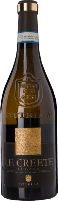 19,95 € Spedizione Gratuita | Vino bianco Ottella Le Creete D.O.C. Lugana Veneto Italia Trebbiano di Lugana Bottiglia 75 cl
