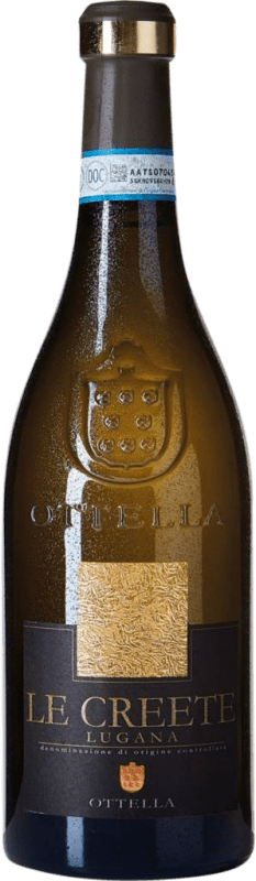 22,95 € Kostenloser Versand | Weißwein Ottella Le Creete D.O.C. Lugana Venetien Italien Trebbiano Flasche 75 cl
