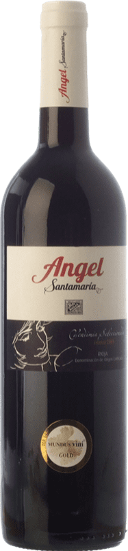 11,95 € Бесплатная доставка | Красное вино Pagos de Leza Angel Santamaría V.S. старения D.O.Ca. Rioja Ла-Риоха Испания Tempranillo бутылка 75 cl
