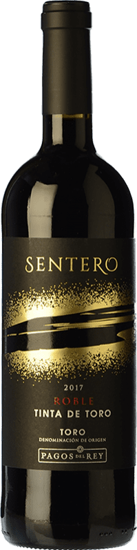 12,95 € 免费送货 | 红酒 Pagos del Rey Sentero 橡木 D.O. Toro 卡斯蒂利亚莱昂 西班牙 Tempranillo 瓶子 75 cl