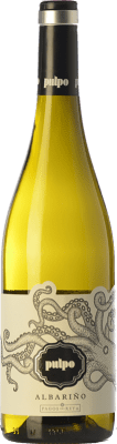 12,95 € Free Shipping | White wine Pagos del Rey Pulpo D.O. Rías Baixas Galicia Spain Albariño Bottle 75 cl