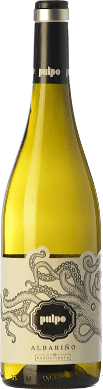 12,95 € Free Shipping | White wine Pagos del Rey Pulpo D.O. Rías Baixas Galicia Spain Albariño Bottle 75 cl