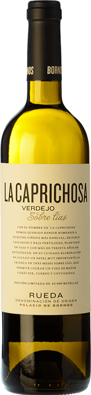 13,95 € Spedizione Gratuita | Vino bianco Palacio de Bornos La Caprichosa Crianza D.O. Rueda Castilla y León Spagna Verdejo Bottiglia 75 cl