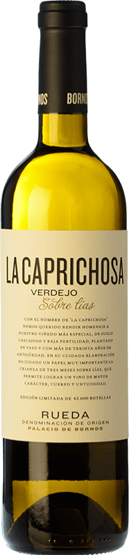 12,95 € Envio grátis | Vinho Branco Palacio de Bornos La Caprichosa Crianza D.O. Rueda Castela e Leão Espanha Verdejo 75 cl