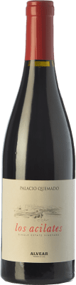 22,95 € Free Shipping | Red wine Palacio Quemado Acilates Aged D.O. Ribera del Guadiana Spain Tempranillo, Syrah, Cabernet Sauvignon Bottle 75 cl