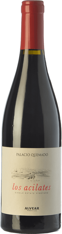 17,95 € Free Shipping | Red wine Palacio Quemado Acilates Aged D.O. Ribera del Guadiana Spain Tempranillo, Syrah, Cabernet Sauvignon Bottle 75 cl