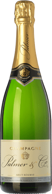 39,95 € Envio grátis | Espumante branco Palmer & Co Brut Reserva A.O.C. Champagne Champagne França Pinot Preto, Chardonnay, Pinot Meunier Garrafa 75 cl