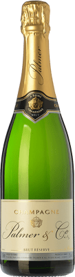 38,95 € Spedizione Gratuita | Spumante bianco Palmer & Co Brut Riserva A.O.C. Champagne champagne Francia Pinot Nero, Chardonnay, Pinot Meunier Bottiglia 75 cl