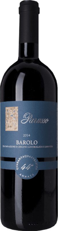 47,95 € Envio grátis | Vinho tinto Parusso 44a Annata Etichetta Blu D.O.C.G. Barolo Piemonte Itália Nebbiolo Garrafa 75 cl
