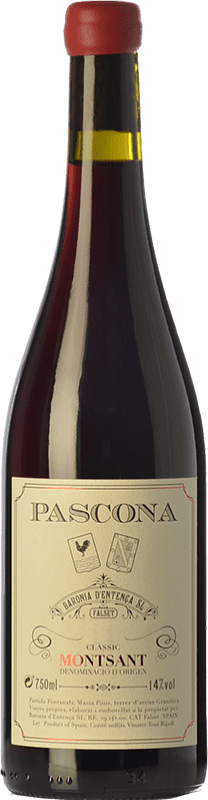 19,95 € 免费送货 | 红酒 Pascona Clàssic Negre 岁 D.O. Montsant 加泰罗尼亚 西班牙 Grenache, Carignan 瓶子 75 cl