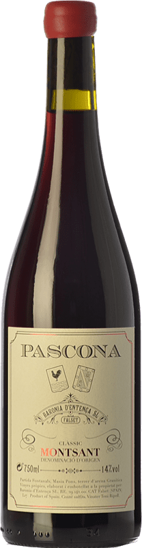 13,95 € Free Shipping | Red Wine Pascona Classic Crianza — Aged D.O. Montsant Catalonia Spain Garnacha — Grenache, Cariñena — Carignan Bottle 75 cl