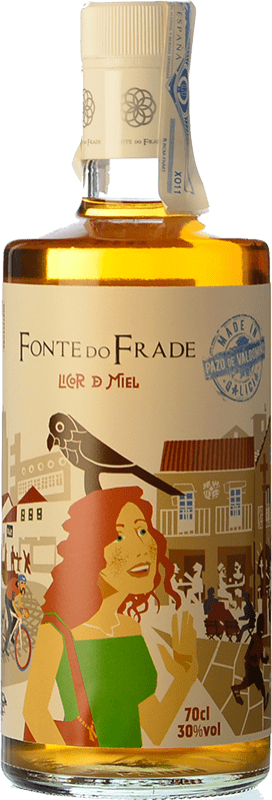 10,95 € Envío gratis | Licores Pazo Valdomiño Fonte do Frade Miel Galicia España Botella 70 cl