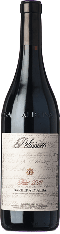 21,95 € Spedizione Gratuita | Vino rosso Pelissero Tulin D.O.C. Barbera d'Alba Piemonte Italia Barbera Bottiglia 75 cl