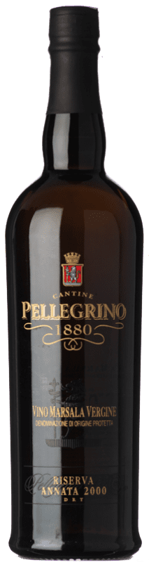23,95 € 免费送货 | 强化酒 Cantine Pellegrino Vergine 预订 D.O.C. Marsala 西西里岛 意大利 Insolia, Catarratto, Grillo 瓶子 75 cl