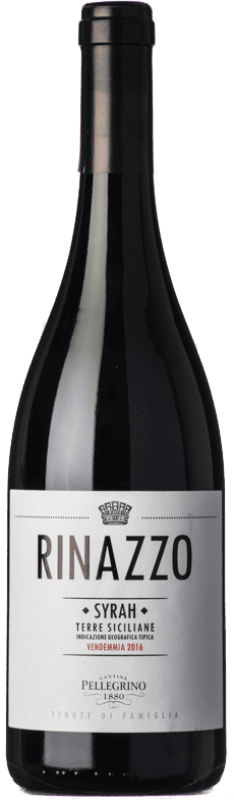 12,95 € Free Shipping | Red wine Cantine Pellegrino Rinazzo I.G.T. Terre Siciliane Sicily Italy Syrah Bottle 75 cl