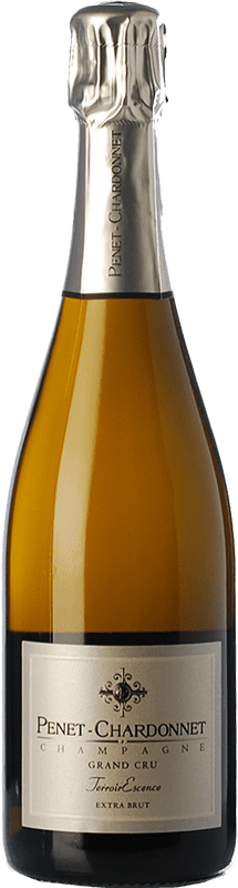 79,95 € Бесплатная доставка | Белое игристое Penet-Chardonnet Grand Cru Terroir Essence Экстра-Брут A.O.C. Champagne шампанское Франция Pinot Black, Chardonnay бутылка 75 cl