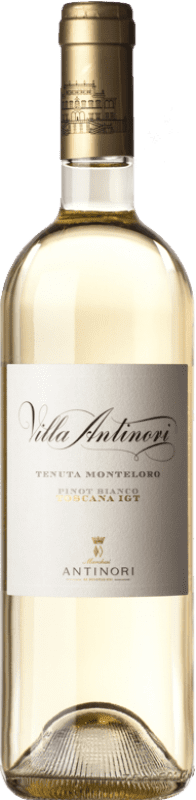 19,95 € 免费送货 | 白酒 Marchesi Antinori Villa Antinori Tenuta Montelobo I.G.T. Toscana 托斯卡纳 意大利 Pinot White 瓶子 75 cl