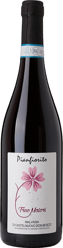 10,95 € Free Shipping | Sweet wine Pianfiorito Don Bosco D.O.C. Malvasia di Castelnuovo Don Bosco Piemonte Italy Malvasia Black Bottle 75 cl