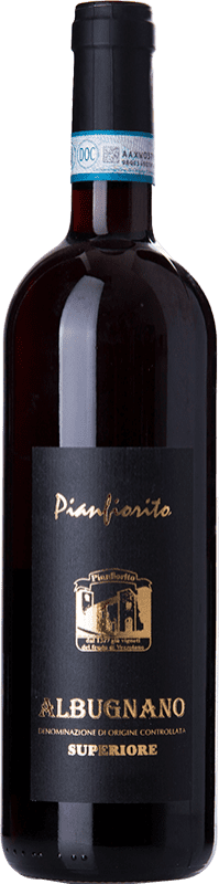 15,95 € Free Shipping | Red wine Pianfiorito Albugnano Superiore D.O.C. Piedmont Piemonte Italy Nebbiolo Bottle 75 cl