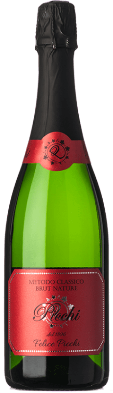 38,95 € 送料無料 | 白スパークリングワイン Picchi Método Clásico 60 Mesi ブルットの自然 I.G.T. Lombardia ロンバルディア イタリア Pinot Black ボトル 75 cl