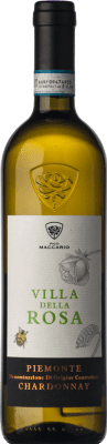 8,95 € Free Shipping | White wine Pico Maccario Villa della Rosa D.O.C. Piedmont Piemonte Italy Chardonnay Bottle 75 cl