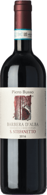 35,95 € Бесплатная доставка | Красное вино Piero Busso San Stefanetto D.O.C. Barbera d'Alba Пьемонте Италия Barbera — Барбера 75 cl
