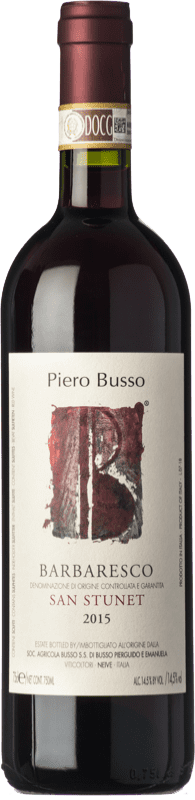 63,95 € Spedizione Gratuita | Vino Rosso Piero Busso San Stunet D.O.C.G. Barbaresco Piemonte Italia Nebbiolo 75 cl