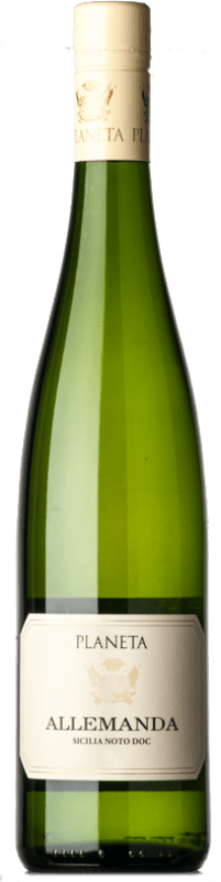 18,95 € Spedizione Gratuita | Vino bianco Planeta Allemanda D.O.C. Noto Sicilia Italia Moscato Bianco Bottiglia 75 cl
