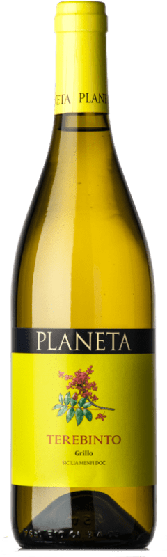 12,95 € Spedizione Gratuita | Vino bianco Planeta Terebinto D.O.C. Menfi Sicilia Italia Grillo Bottiglia 75 cl