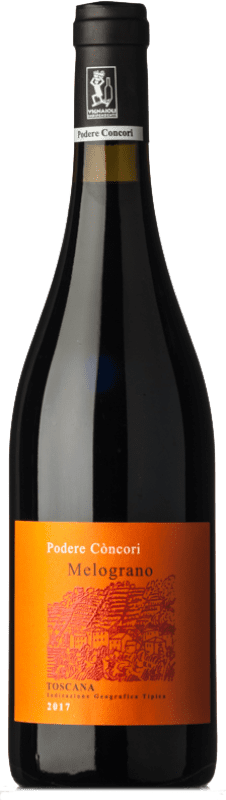 25,95 € Free Shipping | Red wine Concori Melograno I.G.T. Toscana Tuscany Italy Syrah Bottle 75 cl