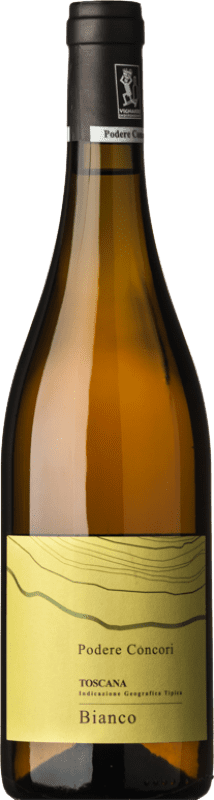 22,95 € Spedizione Gratuita | Vino bianco Concori Bianco I.G.T. Toscana Toscana Italia Pinot Bianco, Chenin Bianco Bottiglia 75 cl