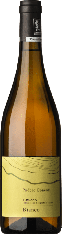 21,95 € Kostenloser Versand | Weißwein Concori Bianco I.G.T. Toscana Toskana Italien Weißburgunder, Chenin Weiß Flasche 75 cl