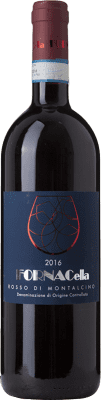 19,95 € Spedizione Gratuita | Vino Rosso Fornacella D.O.C. Rosso di Montalcino Toscana Italia Sangiovese Eco — Biologico 75 cl