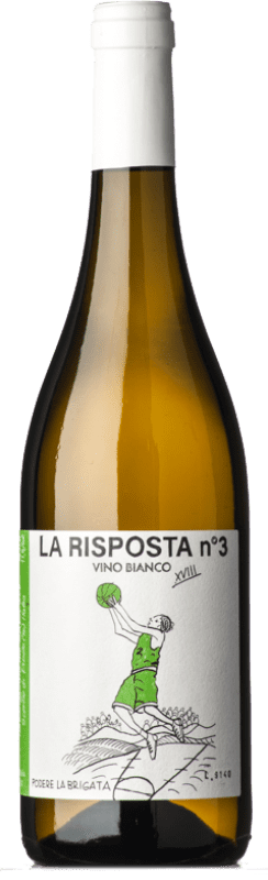 9,95 € Kostenloser Versand | Rotwein La Brigata La Risposta Nº 3 Bianco D.O.C. Abruzzo Abruzzen Italien Bacca Weiß Flasche 75 cl