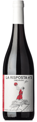 13,95 € Spedizione Gratuita | Vino rosso La Brigata La Risposta Nº 3 Rosso D.O.C. Abruzzo Abruzzo Italia Bacca Rossa Bottiglia 75 cl